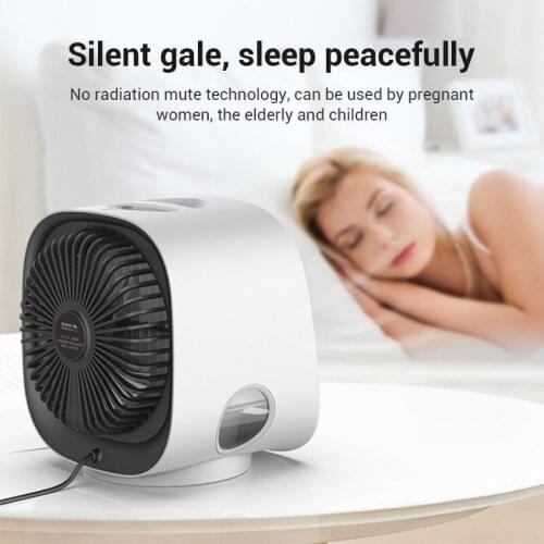 Portable Air Cooler Desktop Super Quiet Mini Air Conditioner Ice Air Cooler Fan for Home Office Room TUE88