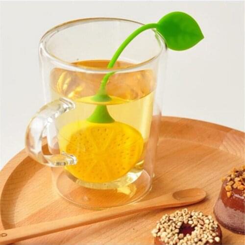New Silicone Tea Bag Portable Silicone Tea Strainer Creative Lemon Shaped Tea Bag High Quality Silicone Kitchenware