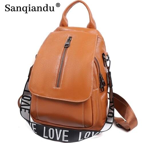 Женские коричневые рюкзаки Sanqiandu China At AliExpress
