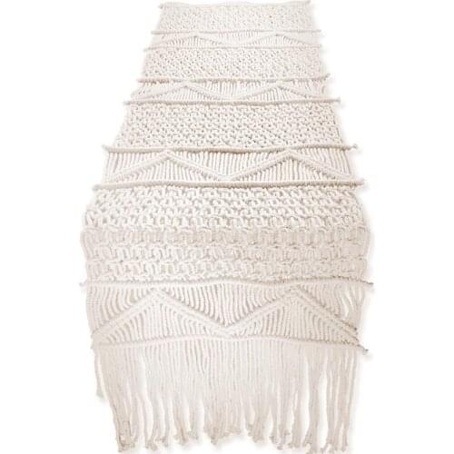 Macrame Table Runner (86Inch X 13Inch) Long Boho Table Runner Wedding Table Decor Bohemian Dining Room Style-ABUX