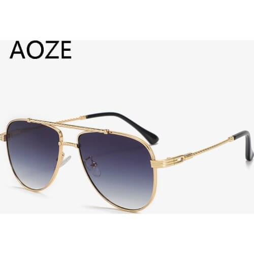 2021 Luxury Mens Gradient Sunglasses Driving Sun Glasses For Men Women Brand Designer Male Vintage Black Pilot Sunglasses UV400