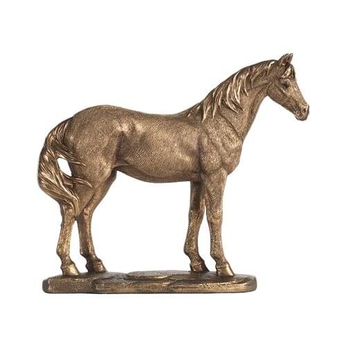 Horse Retro do old hungry Wolf animal Statue Antique Rooster Sculpture Home Ornaments Lucky Money