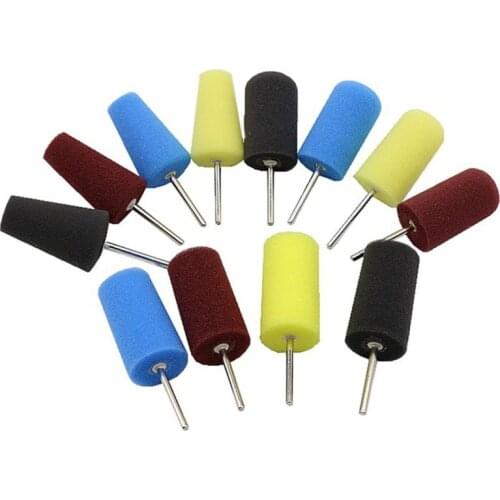 Car Tyres Wheel Hub Cleaning Tool Wheel Hubs Disk Burnishing Foam Sponge Polishing Pad Polishing Machine Cone-shape Drill Bit