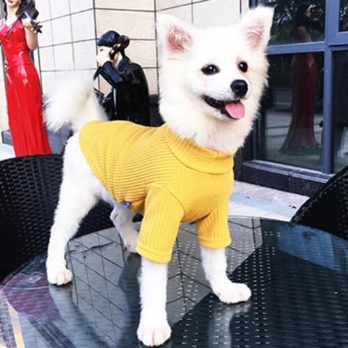 Pet Dog Short Sleeve Tops Costume Skin-friendly Blouse Pet Costume Solid Color Pet Accessoriesо дежда для собак