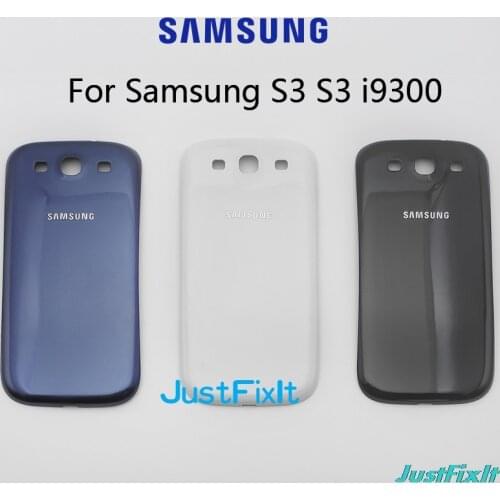For SAMSUNG Galaxy S3 i9300 SIII GT-i9300 Back Battery Cover Door Rear Glass Housing Case Replace Battery Cover