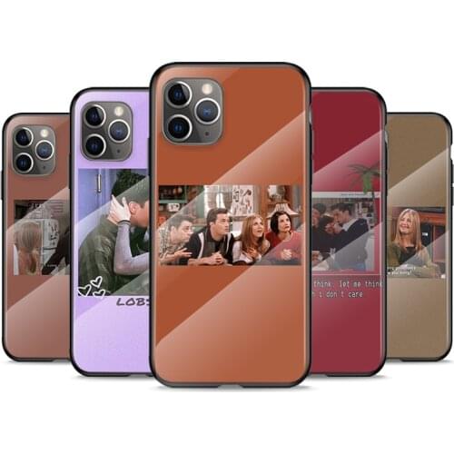 Tempered Glass Cover Friends TV Lockscreens For Apple iPhone 12 11 8 7 6 6S XS XR SE X 2020 Pro Max Mini Plus Phone Case