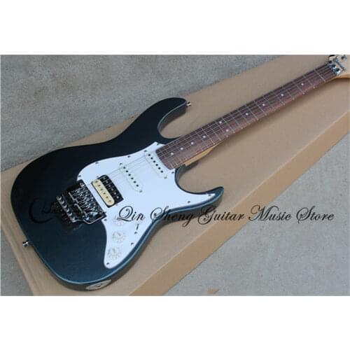 Order booking 6 strings guitar, Metal grey silver guitar,tremolo bridge SSHpickups,chrome buttons,maple neck,basswood body