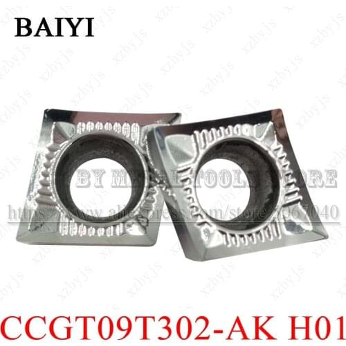 10pcs CCGT09T302-AK H01 CCGT09T302 AK H01 Carbide Aluminum Inserts CNC Cutter Lathe Aluminum blade Machine CCGT turning tools