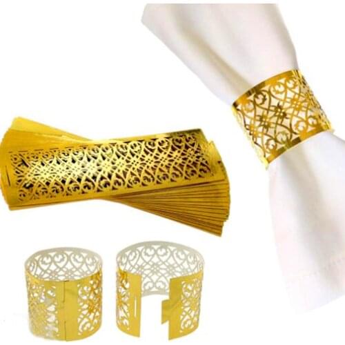 10pcs/set Ramadan Decoration for Home DIY Paper Napkin Ring Candy Box EID Mubarak Gift Box Ramadan Kareem Party Decor