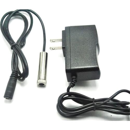 12x45mm Focusable 50mW 650nm Red Laser Diode Dot Lazer Moudle w Driver In w/5v Power Adapter