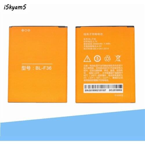 1x 2000mAh / 7.4Wh 3.7V BL-F36 Replacement Battery For PHICOMM C1530L F36 phone cellphone Battery