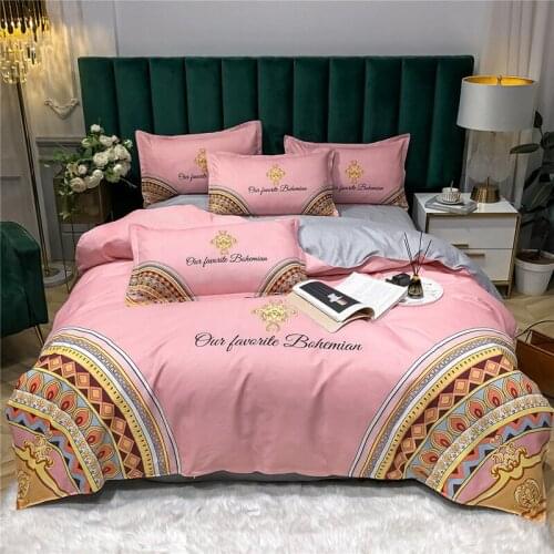 2021 four-piece set bedding fashionable quilt cover comforter bedding sets king size bedding set bedding set duvet cover set