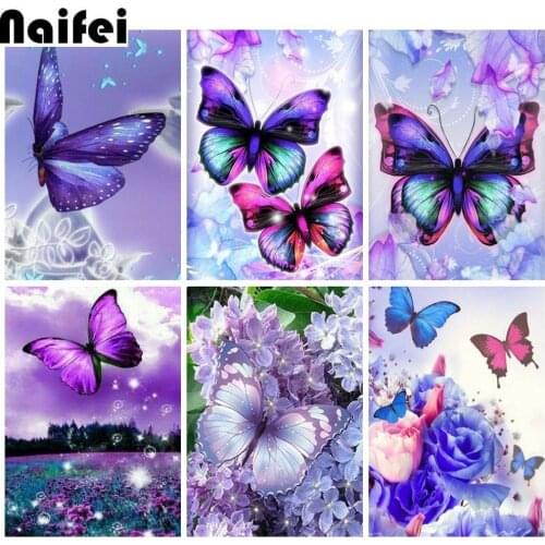 Insect Colorful Butterfly flowers Diamond Embroidery 5D DIY Diamond Painting Christmas gifts Cross Stitch Full Rhinestone Mosaic