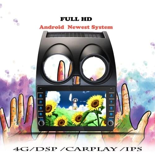 Car radio Android 10 For Nissan Qashqai 1 J10 2006 - 2009 2010 2011 2012 2013 Multimedia Player Navigation GPS DVD Tape Recorder