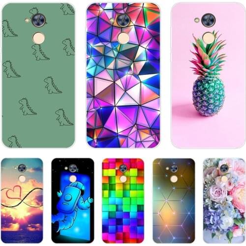 For Huawei Honor 6A Case DLI-TL20 Cute Silicone Back Cover for Huawei Honor 6A 6 A Cartoon TPU Phone Case Flower