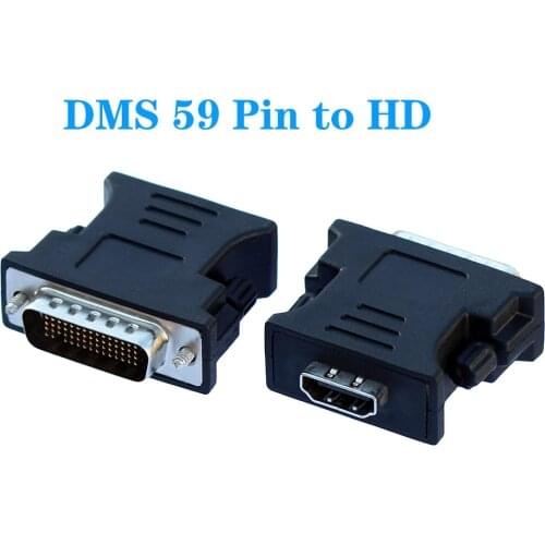DMS-59 to HD Adapter 59 Pin Male to HDMI-compatible Female Converter for Computer Video Card PC
