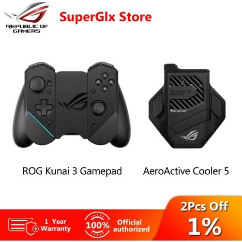 ASUS ROG Kunai 3 Gamepad Game Controller ROG AeroActive Cooler 5 Support 200+ Games On Google Play Store For ROG Phone 5 ROG5