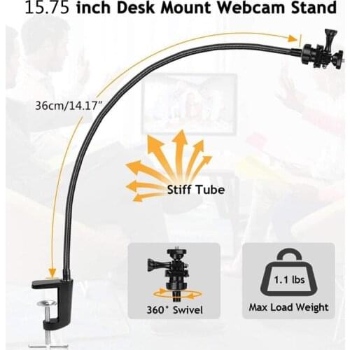Camera Bracket for Webcam Brio 4K C925e C922x C922 C930e C930 C920 with Desk Jaw