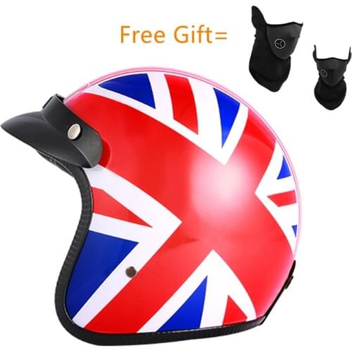 New High Quality Men Women Motorcycle Helmet 3/4 Open Face Vintage Casco Moto Jet Scooter Bike Helmet Retro DOT Approved Casque