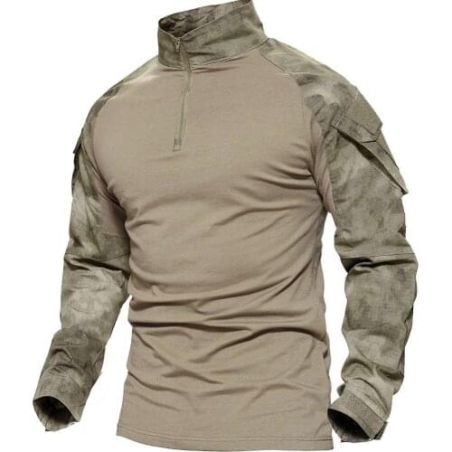 Men Tactical Gear Military Airsoft Special Ops Combat Shirt Camouflage Light Weight Rapid Assault Long Sleeve Shirt Frog Shirt
