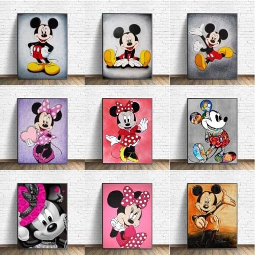 Diamond Painting Kit Disney Cartoons Mickey Mouse Pictures Of Rhinestones Diamond Embroidery Cross Stitch Mosaic Decoration Gift