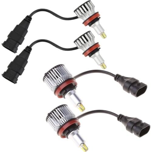 2020 New H1/H7/H8 H9 H11/9005/9006 LED Car Headlights Bulbs 24LED 120W Bulbs 6500K 360 Degree Illumination Car Headlight G6