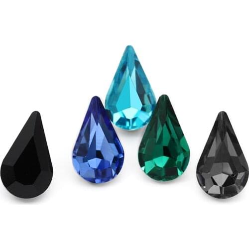 Astrobox K9 Drop Rhinestones Crystal Stone Glass Colorful Fancy Stone Used DIY Decoration Jewelry Making Clothing Accessories