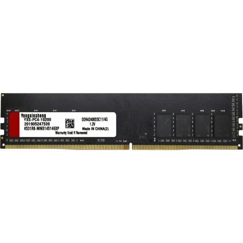 Yongxinsheng 4GB 8GB 16GB DDR4 RAM 2133 2400 2666MHz 288 PIN Intel Desktop Memory RAM PC4-17000 19200 21300 no heat sink