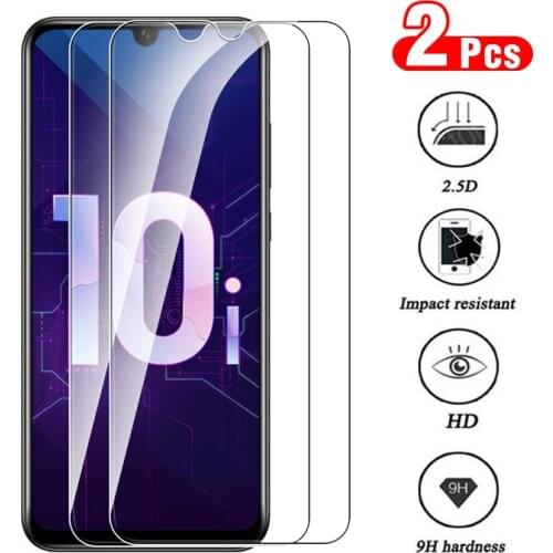 2Pcs for honor 10 lite screen protector film for honor 20 pro lite hvawei honor 10x lite safety tempered protectived glass film