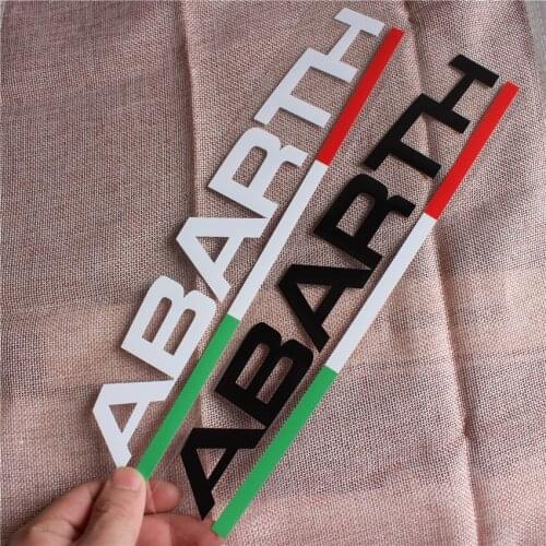 1pc 28x5cm Car Windows Body Side Sports Sticker Decal Auto Styling For Abarth fiat 500 grande punto bravo doblo panda ducato