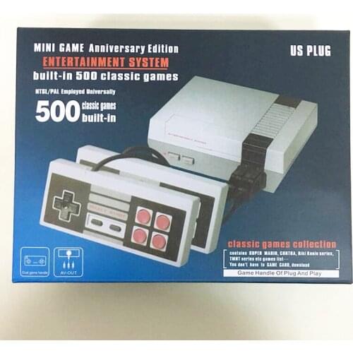 1pcs HDMI/AV Output Mini TV Handheld Game Console Video Game Console with 500 Different NES games Built-in for 4K TV PAL & NTSC