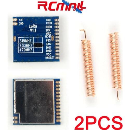 2Pcs/lot 100mW 433MHz 20dBm sx1278 chip High Sensitivity RF Wireless Transceiver 4KM long Range Module IOT FZ2123