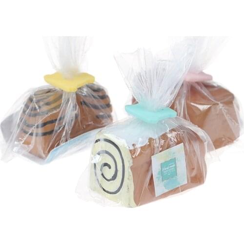 3pcs/set Cute Bread model Pretend Play Dollhouse Miniature Kitchen Accessories