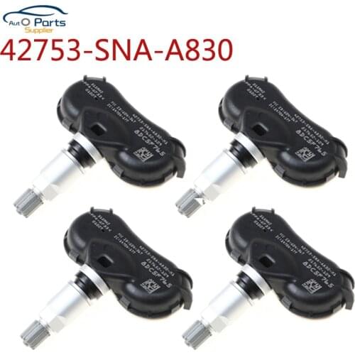 4Pcs TPMS Tire Pressure Sensor 42753-SNA-A830 42753SNAA830 42753SNAA830M1 For Honda CRZ Insight Odyssey Element Civic