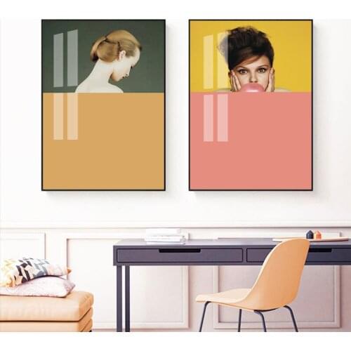 Abstract Women Canvas Painting Fantasy Colorful Figure Wall Art Posters and Prints Nordic Wall Pictures Living Room Home Decor