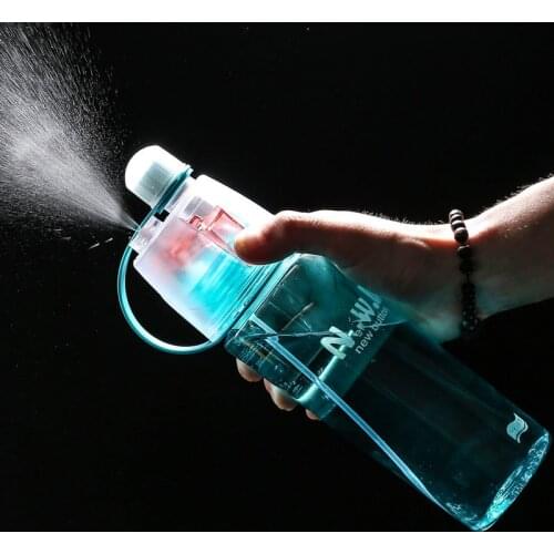 400/600ml Hot Sale Spray Sport Moisturizing Drinking Water Bottle Portable Plastic Bike Bicycle Gym Shaker My Water Bottles