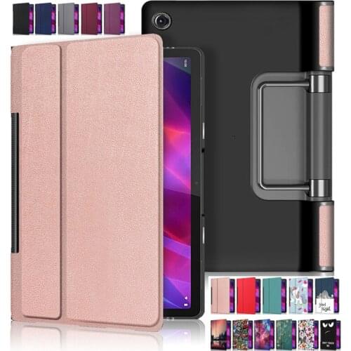PU Leather Funda For Lenovo Yoga Tab 11 Case 2021 Flip Magnetic Fold Shell For Lenovo Yoga Tab 11 2021 YT-J706 YT J706F Cover