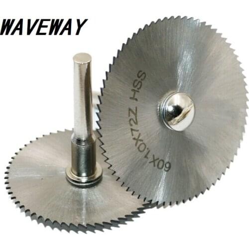 25/32/50/60mm HSS Circular Saw Blade Rotary Tool For Metal Cutter Power Tool Set Wood Cutting Discs Drill Mandrel Cutoff