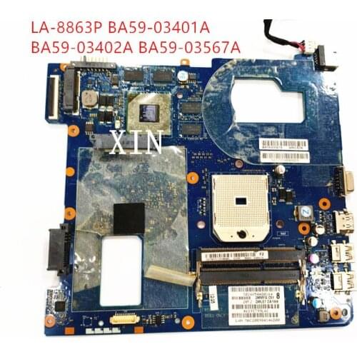 For Samsung 355V5C NP355V5C Notebook Motherboard HD7600 DDR3 LA-8863P BA59-03401A BA59-03402A BA59-03567A 100% well working