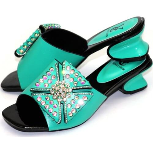 Doershow African sandals high quality slipper summer low heels women shoes for wedding! HWQ1-13