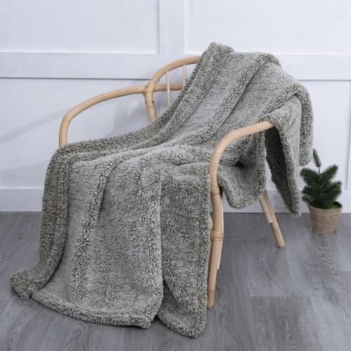 Fleece blankets and throws Adult Thick Warm winter Blankets Home Super Soft duvet luxury solid Blankets On twin Bedding