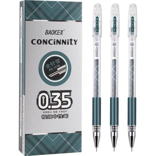 Boke Gel Pen Boke PC1778 0.35mm Full Needle Gel Pen 0.35 Signature Pen Carbon Pen Student Finance F pen student finance fine pen