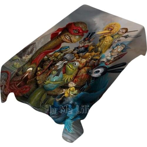 Greg Simkins Art Painting Canvas Art Pop Surrealism Fantasy Art Tablecloth Indoor And Outdoor Fashion Decoration