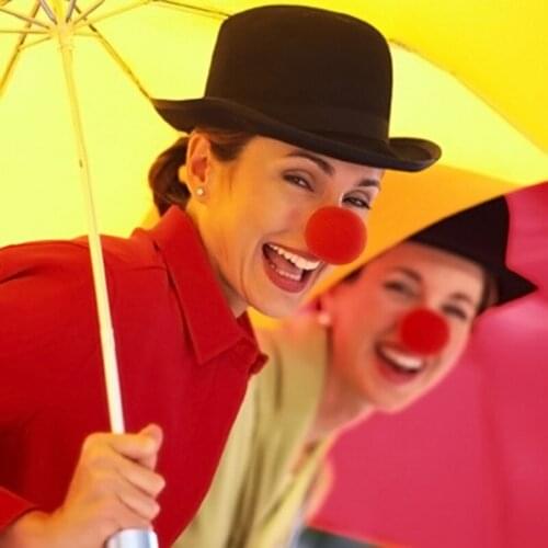 Red Ball Sponge Clown Nose Party Asquerade Decoration Party Accessories Foam Circus Clown Halloween Christmas Costume 5z