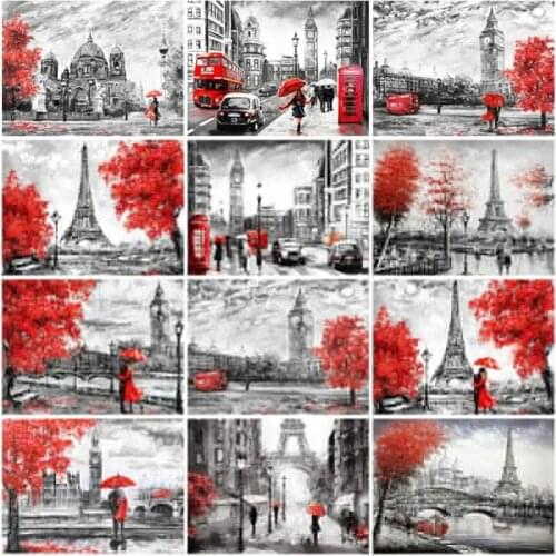 London Street View 5D DIY Diamond Painting Landscape Cross Stitch Embroidery Rhinestones Full Round&Square Drill Home Decoration