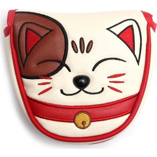 Golf Putter Cover,Golf Club Head Covers for Putter PU Leather Mallet Putter Headcover with Magnetic