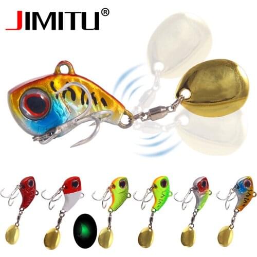 JIMITU Metal VIB fishing Lure 9g13g16g22g Sinking Artificial Hard Bait Spinner Spoon Sequins Jigging Lures fising Tackle pesca