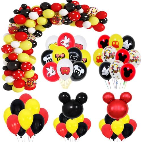 Mickey Mouse Theme Image Party Decoration Children Birthday Party Balloon Pendant Baby Shower Supplies Children Party Supplies