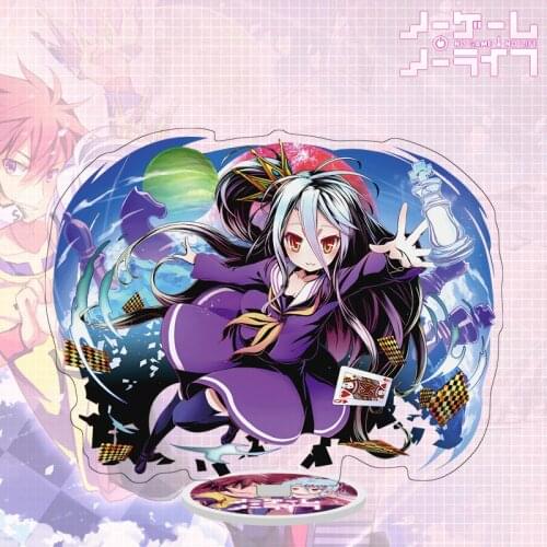 No Game No Life Anime Shiro Imanity Sora Anime Acrylic Stand Figure Collection Model Toy Cosplay Gifts