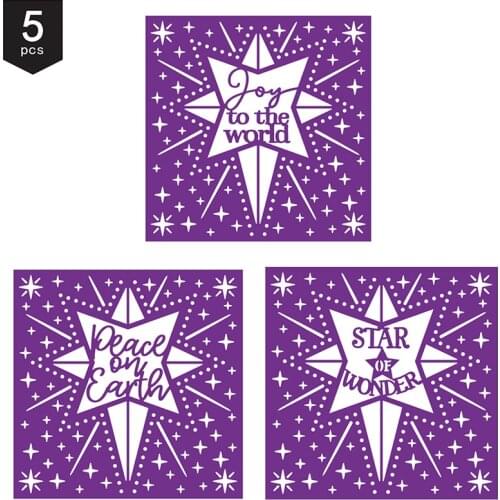Christmas Polaris Star Metal Cutting Dies Stencils For DIY Scrapbooking Paper Cards Handcraft Embossing Template Decor